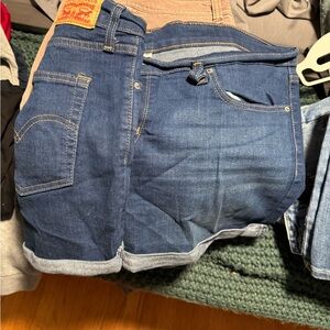 Levi's Dark Blue Jean Shorts